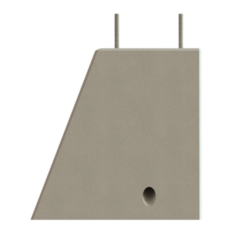 Base arbotante cordon 40 x 65 x 60 cms anclas de 3/4